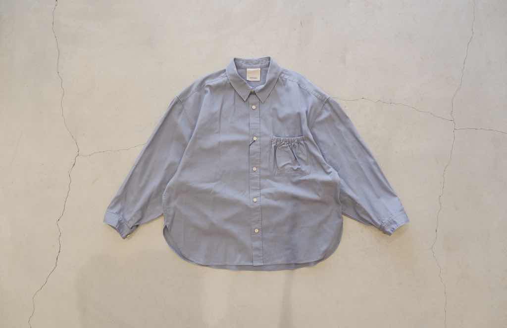 refomed / WRIST PATCH WIDE SHIRT