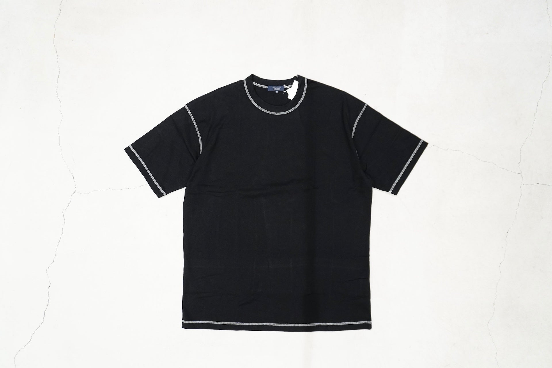 COMME des GARCONS HOMME / 綿度詰天竺 オーバーロックTシャツ