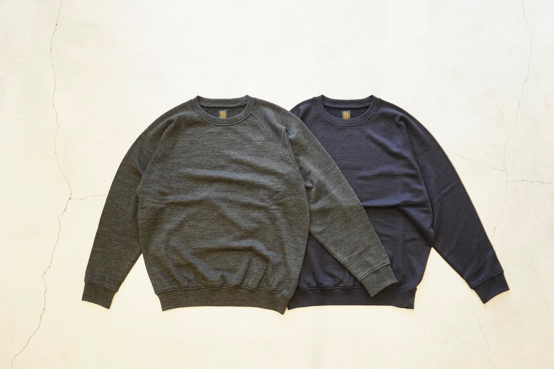 トップス BATONER VINTAGE WOOL RAGLAN CREW BATONER / バトナー | VINTAGE WOOL RAGLAN CREW NECK (メンズ