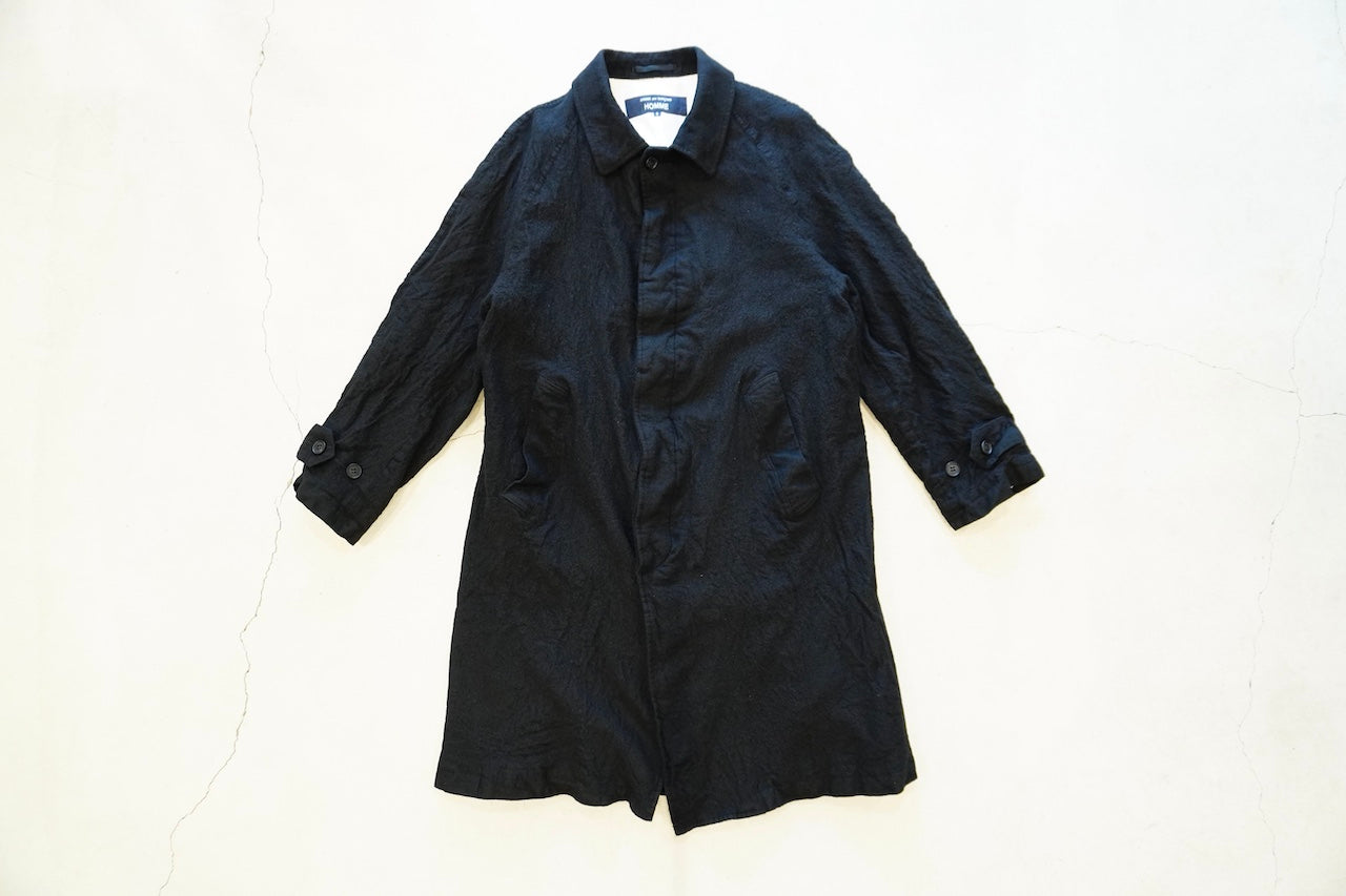 COMME des GARCONS ウールコート COMME des GARCONS HOMME ウールサージ縮絨コートスタイル