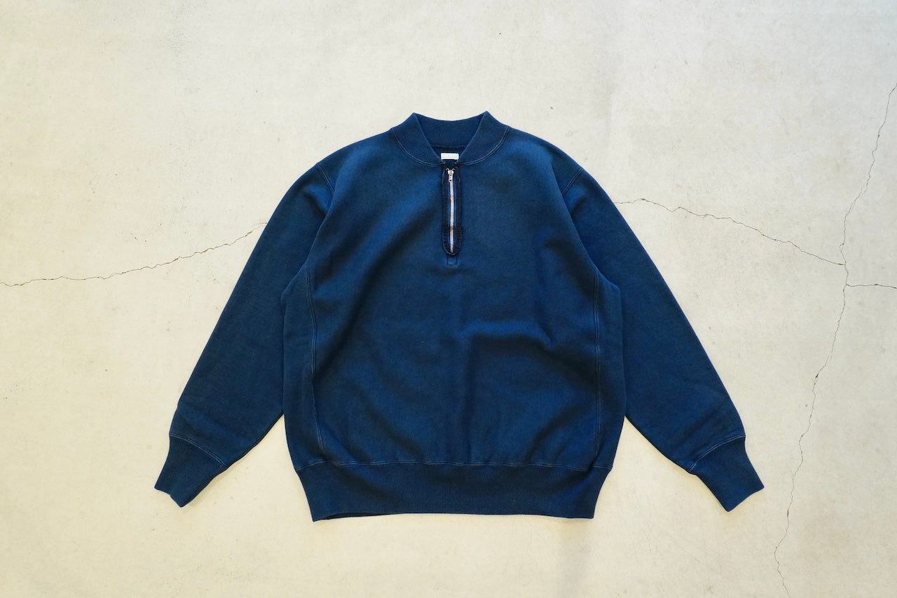 A.PRESSE / Vintage Half Zip Rib Collar Sweatshirt – web-inter