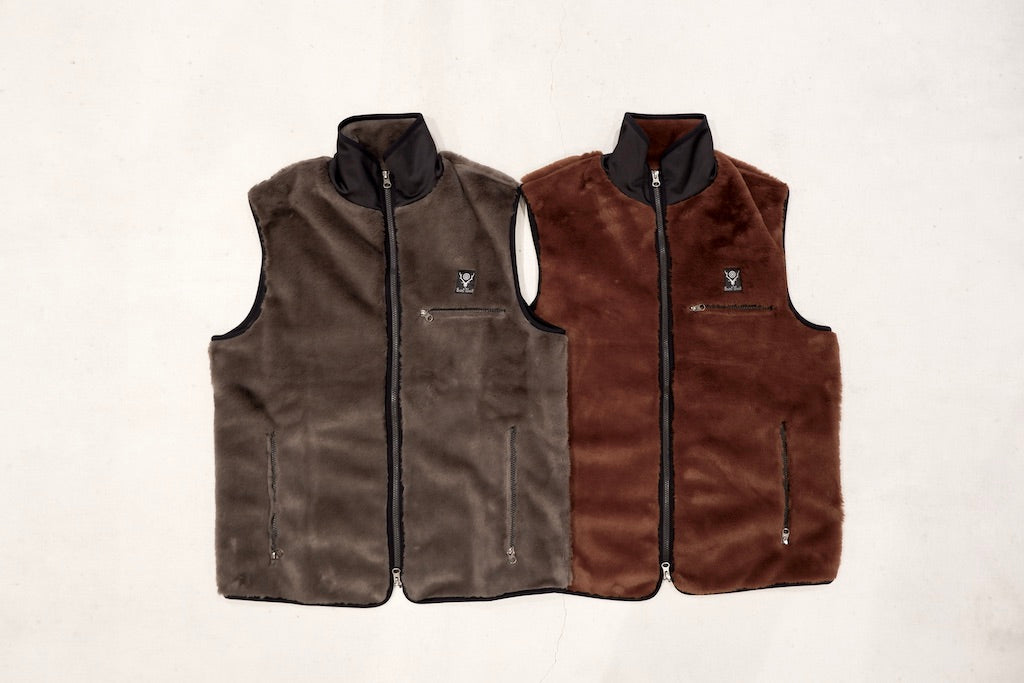 独特な South2 West8(S2W8)◇Piping Vest/ベスト/S/ポリエステル/BRW