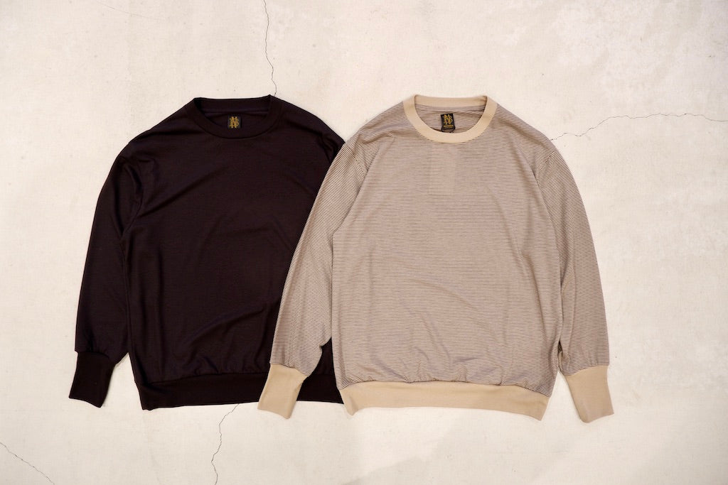 BATONER / TROPICAL WOOL CREW NECK