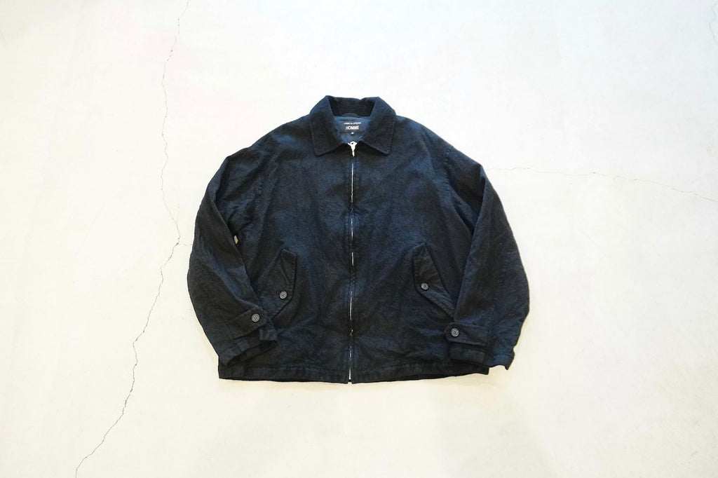 COMME des GARCONS HOMME 縮絨ジップアップブルゾン COMME des GARCONS HOMME / ウールサージ製品縮絨 ジップアップ