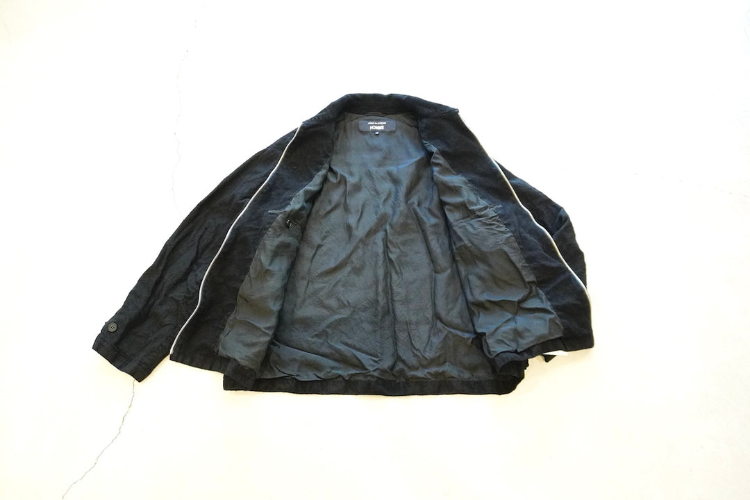COMME des GARCONS HOMME / ウールサージ製品縮絨 ジップアップ