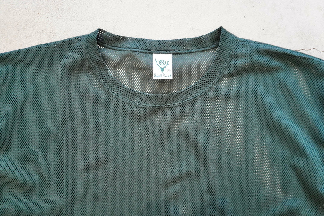 【South2 West8】CREW NECK SHIRT - MESH South2 West8 S.S. Crew Neck Shirt - Knit Mesh