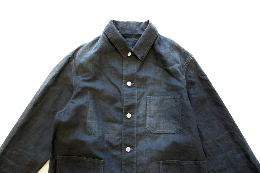 A.PRESSE / Vintage Black Linen Coverall – web-inter