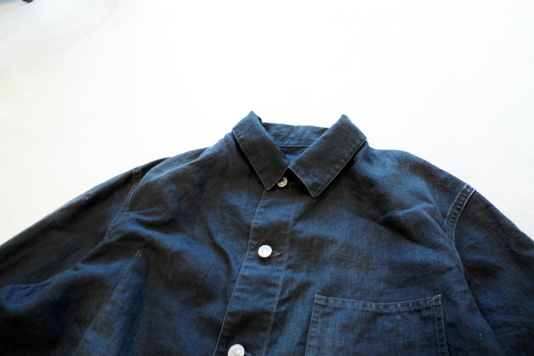 A.PRESSE / Vintage Black Linen Coverall – web-inter