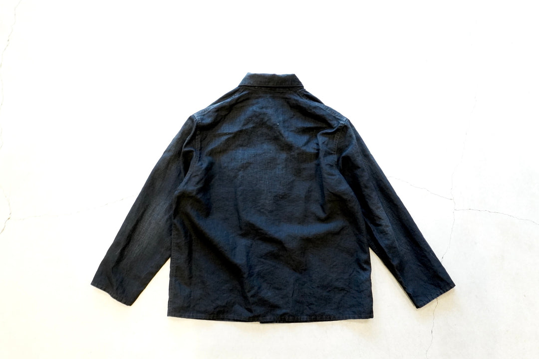 ジャケット・アウター A.PRESSE Vintage Black Linen Coverall A.PRESSE Vintage Black Linen Coverall – unexpected store