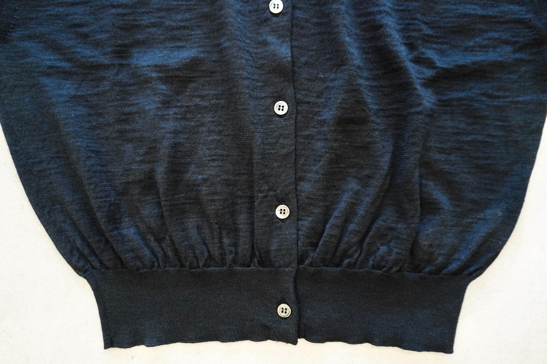 BATONER CHOMA CREW NECK CARDIGAN グレーブルー SALE<30% OFF> BATONER (WOMEN)/ CHOMA CREW NECK