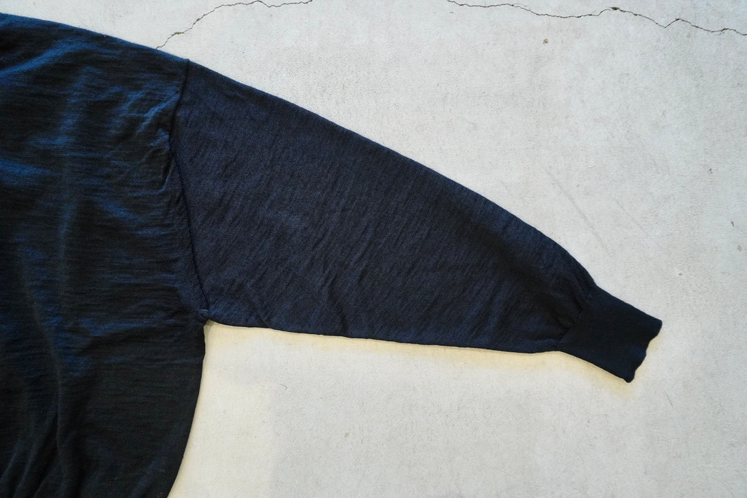 BATONER CHOMA CREW NECK CARDIGAN/グレーブルー2 BATONER｜MATERIAL