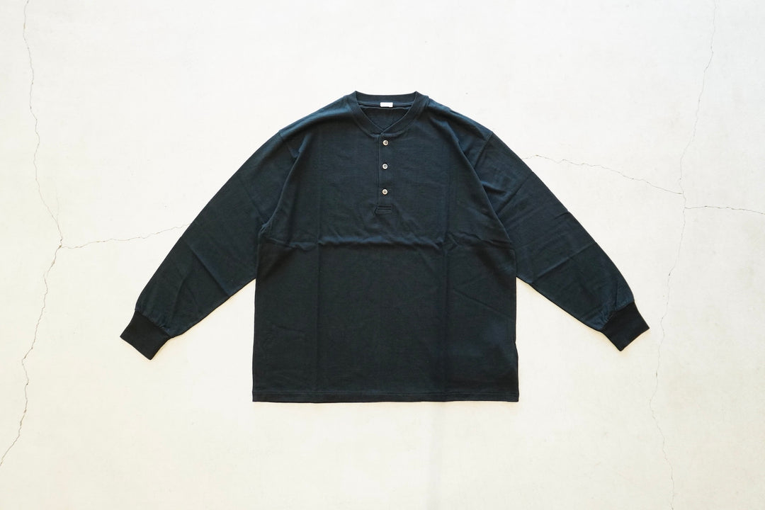 A.PRESSE / Cashmere Blend L/S Henley Neck Shirt – web-inter