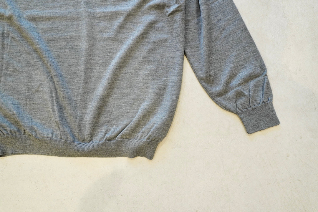 A.PRESSE / Wool Knit Henley Neck Sweater – web-inter