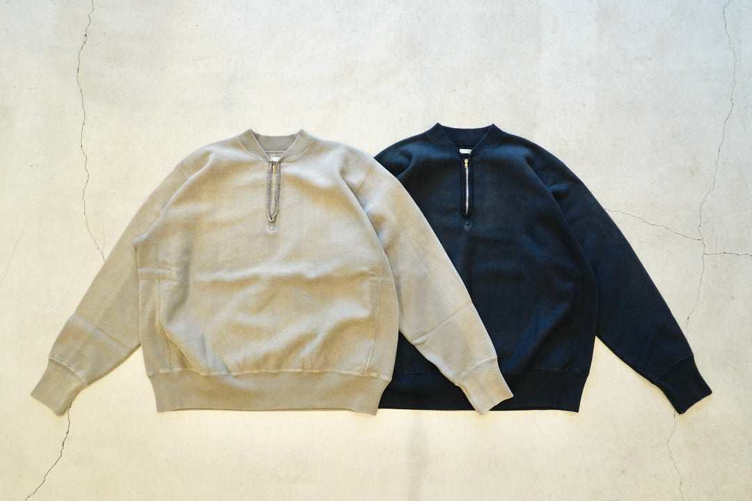 トップス 25aw A.PRESSE Half Zip Rib Collar Sweat 25aw A.PRESSE Half Zip Rib Collar Sweat A.PRESSE 25AW
