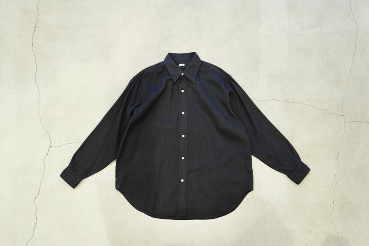 A.PRESSE / Double Weave Twill Regular Collar Shirt – web-inter