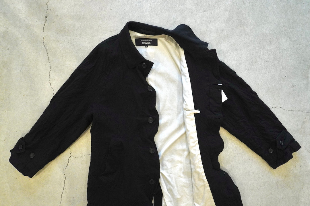 COMME des GARCONS HOMME / ウールサージ 製品縮絨 コート – web