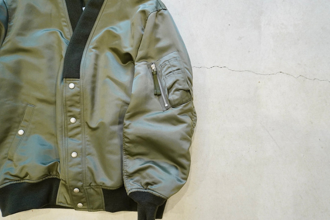 COMME des GARCONS HOMME / 綿ナイロンダブルツイル ノーカラー