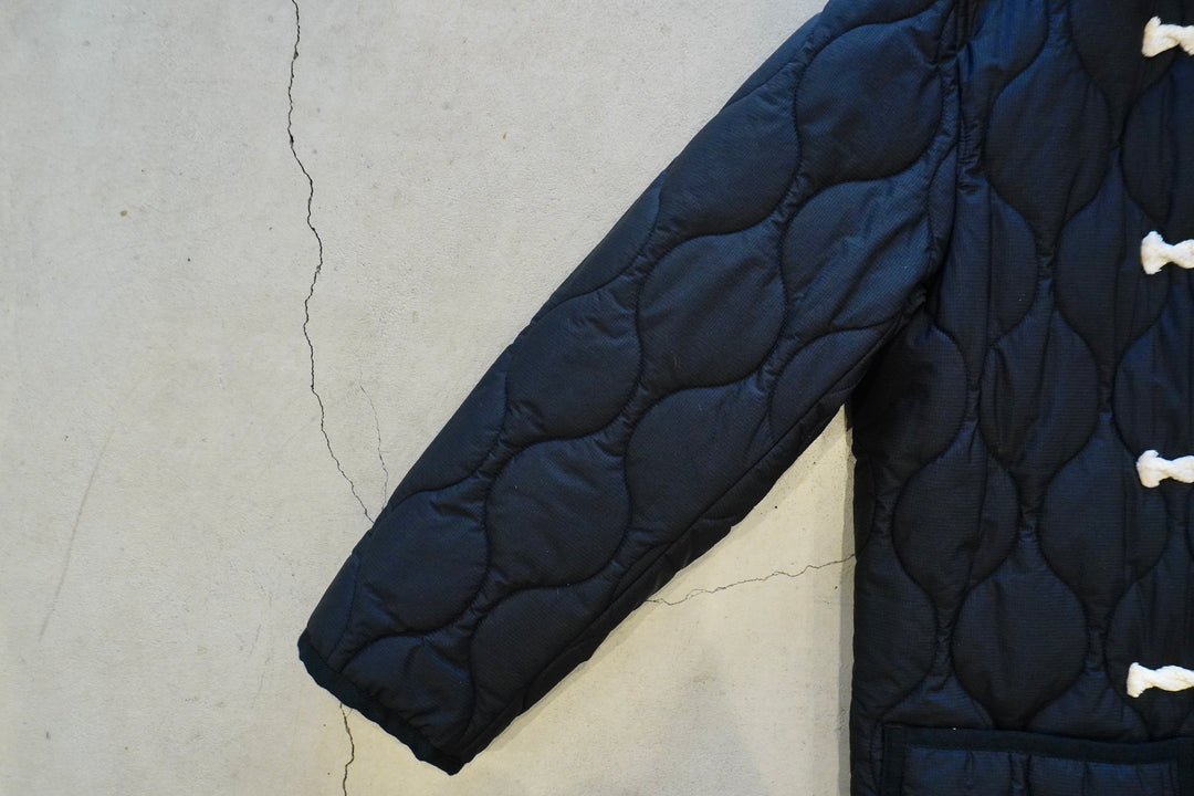COMME des GARCONS HOMME / WOOL MELTON × NYLON QUILTING DUFFLE COAT
