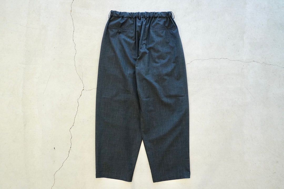 パンツ YOKO SAKAMOTO DOUBLEPLEATED EASYPANTS M YOKO SAKAMOTO / DOUBLE PLEATED WIDE EASY PANTS -WOOL KASURI STRIPE