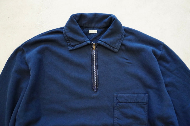 A.PRESSE / Vintage Light Weight Half Zip Sweatshirt – web-inter