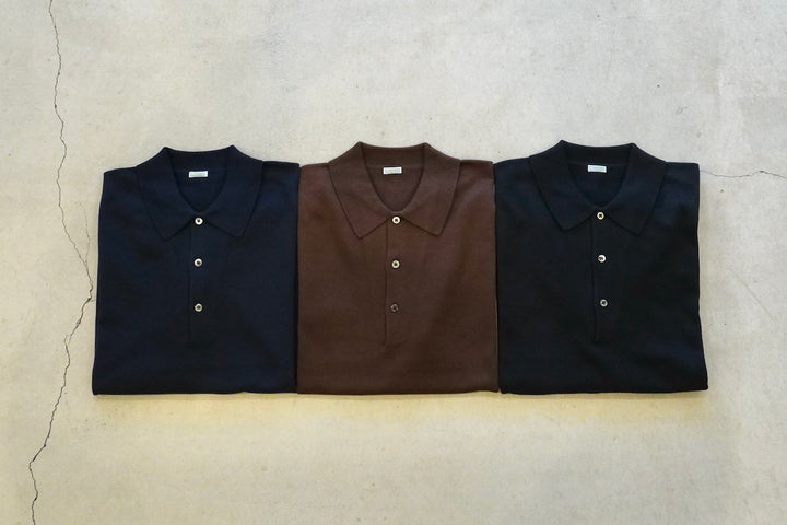 ぴーこ　A.PRESSE Knit Polo Shirts サイズ2 A.PRESSE / Cotton Knit S/S Polo Shirt – web-inter