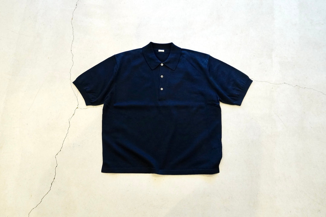 A.PRESSE / Cotton Knit S/S Polo Shirt – web-inter