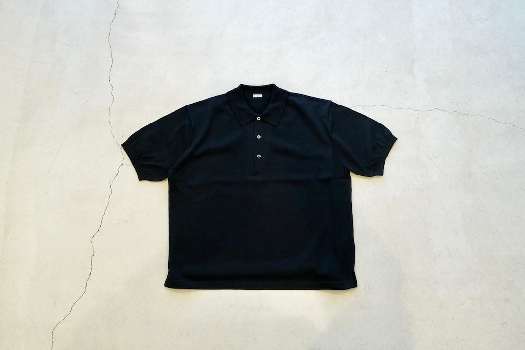 A.PRESSE / Cotton Knit S/S Polo Shirt – web-inter