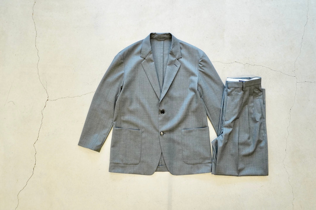 YLEVE (MOMEN'S) / SUPER120'S CHAMBRAY WOOL 3TACK TROUSERS – web-inter