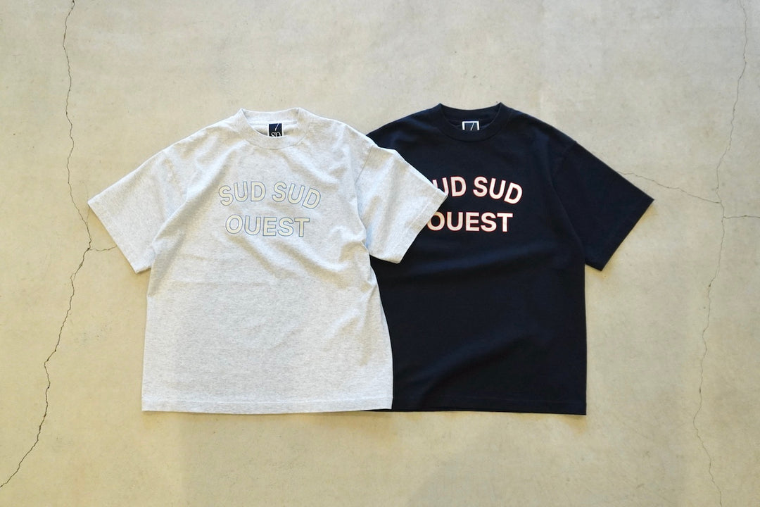 ウェア Sud-Sud-Ouest* College Tee White L Sud Sud Ouest / College Tee – web-inter