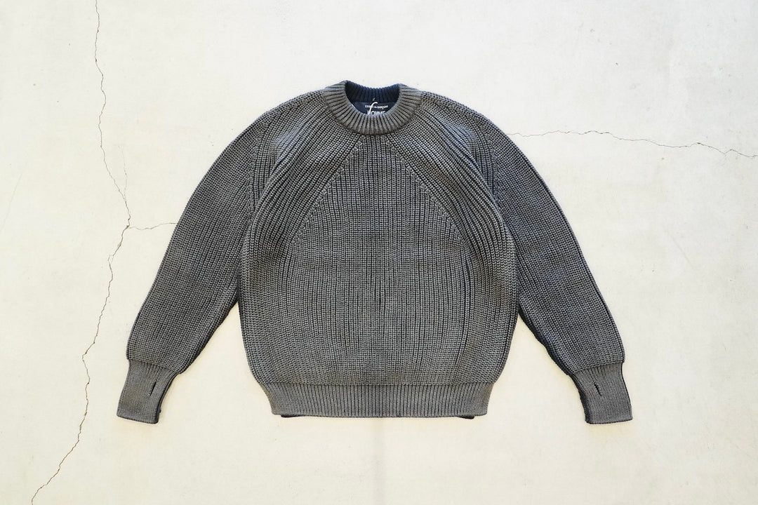 COMME des GARCONS HOMME / ×BATONER ウール畦編 ブリーチ加工 – web-inter