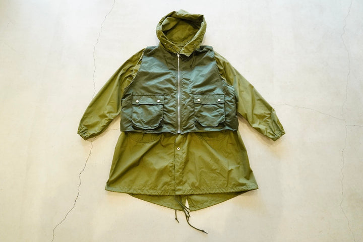 COMME des GARCONS HOMME / 綿ナイロンウェザー×ナイロンツイル 製品洗