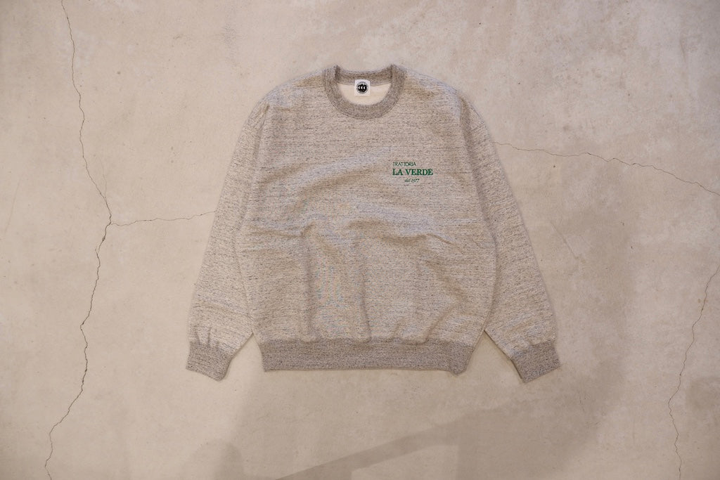 CITY COUNTRY CITY / EMBROIDERED LOGO COTTON SWEAT SHIRT_LA VERDE